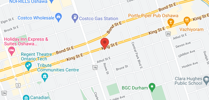 map of 321 KING ST E